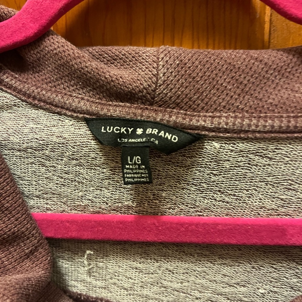 Lucky Brand Taupe Cowl Neck Sweater - Picture 2 of 3